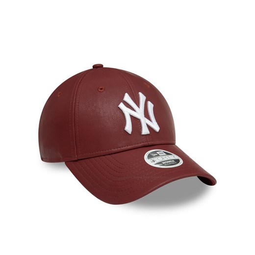 Czapka z daszkiem New Era New York Yankees Crinkled Pu 9Forty 60595395 Bordowy ze sklepu eobuwie.pl w kategorii Czapki z daszkiem damskie - zdjęcie 182106892