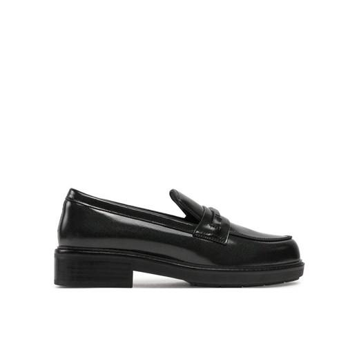 Lordsy Calvin Klein Loafer W/M Bar Saff Lth HW0HW02076 Czarny ze sklepu eobuwie.pl w kategorii Lordsy damskie - zdjęcie 182106994
