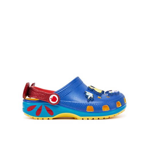 Klapki Crocs Snow White Classic Clog K 209495 Niebieski ze sklepu eobuwie.pl w kategorii Klapki dziecięce - zdjęcie 182107070