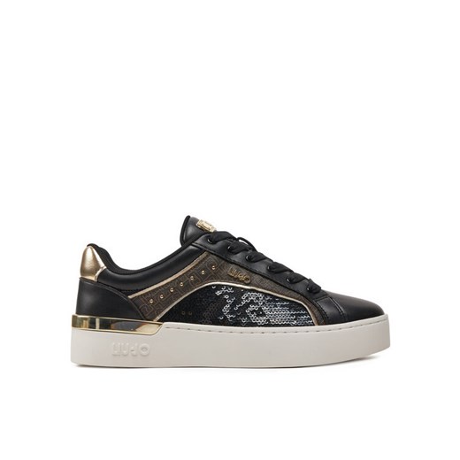 Sneakersy Liu Jo Silvia 97 BA4037 EX238 Czarny ze sklepu eobuwie.pl w kategorii Buty sportowe damskie - zdjęcie 182107074