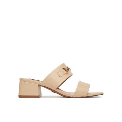 Klapki Nine West 2560-01 Beżowy ze sklepu eobuwie.pl w kategorii Klapki damskie - zdjęcie 182107093
