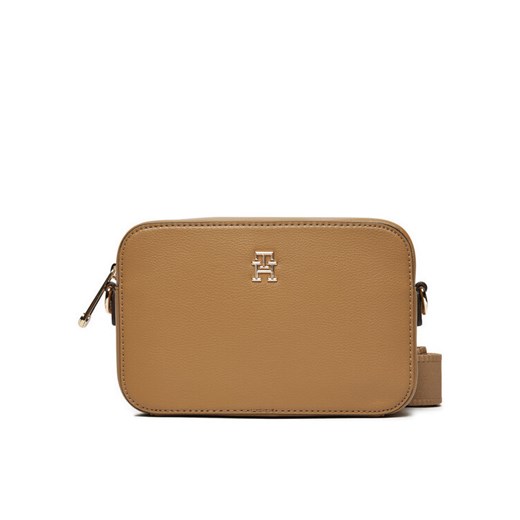 Torebka Tommy Hilfiger AW0AW16906 Beżowy ze sklepu eobuwie.pl w kategorii Listonoszki - zdjęcie 182107163