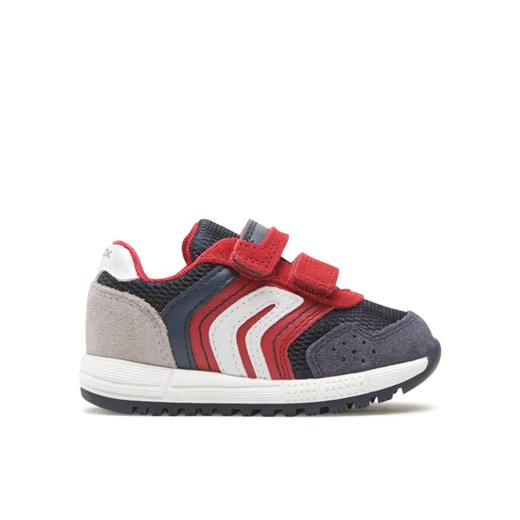 Sneakersy Geox B Alben Boy B043CD020FUC7217 M Czerwony ze sklepu eobuwie.pl w kategorii Buty sportowe dziecięce - zdjęcie 182107184