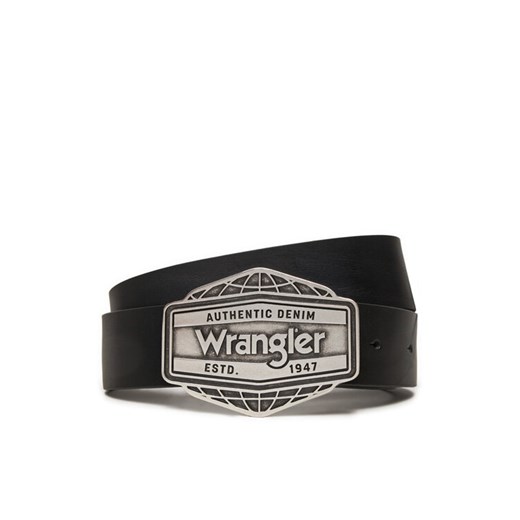Pasek Męski Wrangler Big Buckle 112358068 Czarny ze sklepu eobuwie.pl w kategorii Paski męskie - zdjęcie 182107242