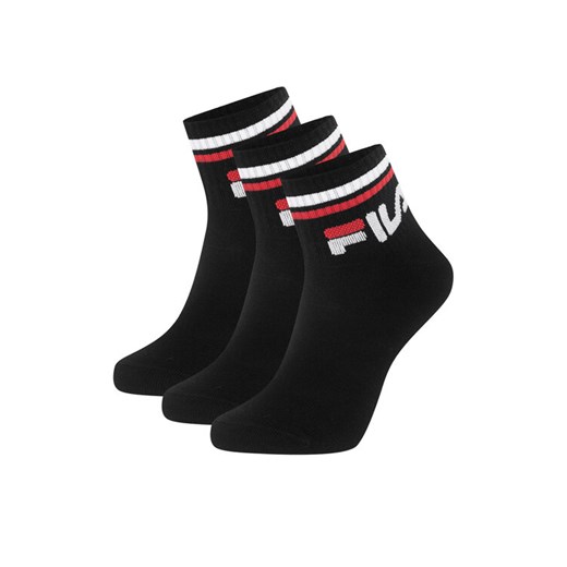 Skarpety Fila F9398-AW24 (3-pack) Czarny ze sklepu eobuwie.pl w kategorii Skarpetki męskie - zdjęcie 182107261