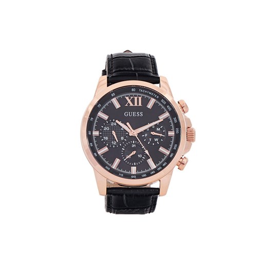 Zegarek Guess Walker GW0901G5 Czarny ze sklepu eobuwie.pl w kategorii Zegarki - zdjęcie 182107294