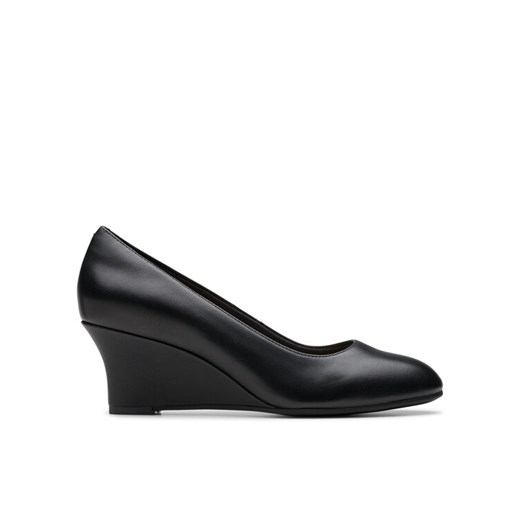 Półbuty Clarks Olivette Pearl 26180043 Czarny ze sklepu eobuwie.pl w kategorii Czółenka - zdjęcie 182107360