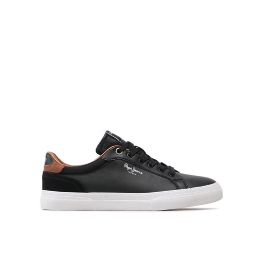 Sneakersy Pepe Jeans Kenton Court PMS30839 Czarny ze sklepu eobuwie.pl w kategorii Trampki męskie - zdjęcie 182107362