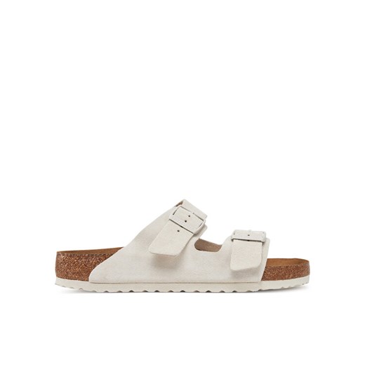 Klapki Birkenstock Arizona zamsz 1024554 Biały 41 eobuwie.pl