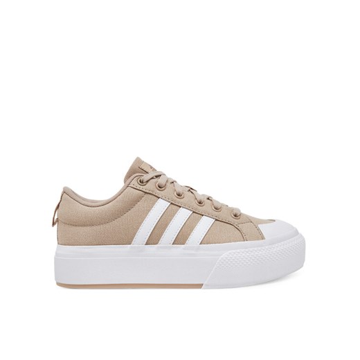 Sneakersy adidas Bravada 2.0 Platform JI1798 Beżowy ze sklepu eobuwie.pl w kategorii Buty sportowe damskie - zdjęcie 182107512