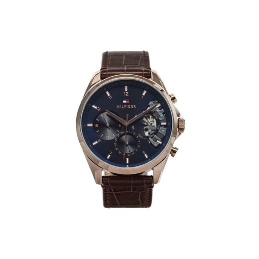 Zegarek Tommy Hilfiger Baker 1710453 Brązowy ze sklepu eobuwie.pl w kategorii Zegarki - zdjęcie 182107543