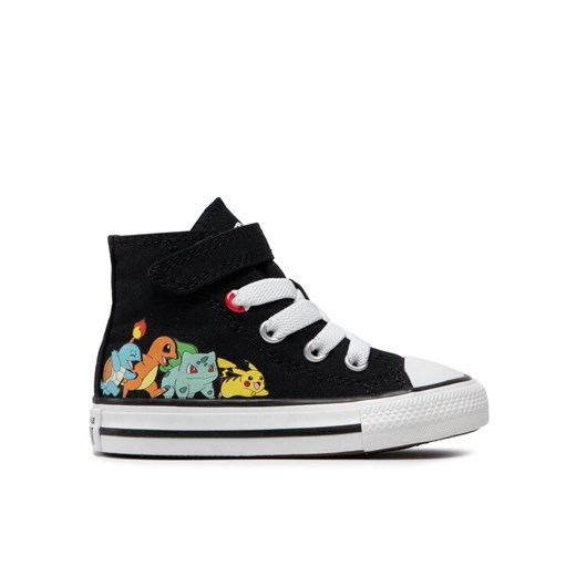 Trampki Converse POKEMON Chuck Taylor All Star Hi A01229C Czarny ze sklepu eobuwie.pl w kategorii Trampki dziecięce - zdjęcie 182107604