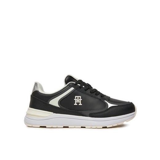 Sneakersy Tommy Hilfiger Casual Fashion Runner FW0FW08325 Czarny ze sklepu eobuwie.pl w kategorii Buty sportowe damskie - zdjęcie 182107763