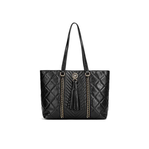 Torebka Monnari TORIMP0-24Z-BAG5290-K020D000 Czarny ze sklepu eobuwie.pl w kategorii Torby Shopper bag - zdjęcie 182107792