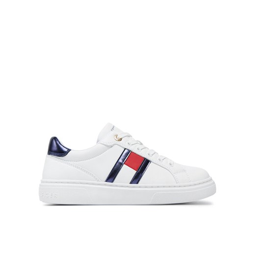 Sneakersy Tommy Hilfiger Flag Low Cut Lace-Up Sneaker T3A9-33538-1351 S Biały Tommy Hilfiger 37 eobuwie.pl
