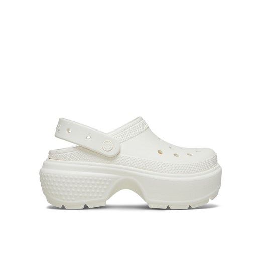 Klapki Crocs Stomp Clog 209348 Beżowy ze sklepu eobuwie.pl w kategorii Klapki damskie - zdjęcie 182108180