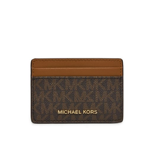 Etui na karty kredytowe MICHAEL Michael Kors 32F1GJ6D0B Brązowy ze sklepu eobuwie.pl w kategorii Etui - zdjęcie 182108211