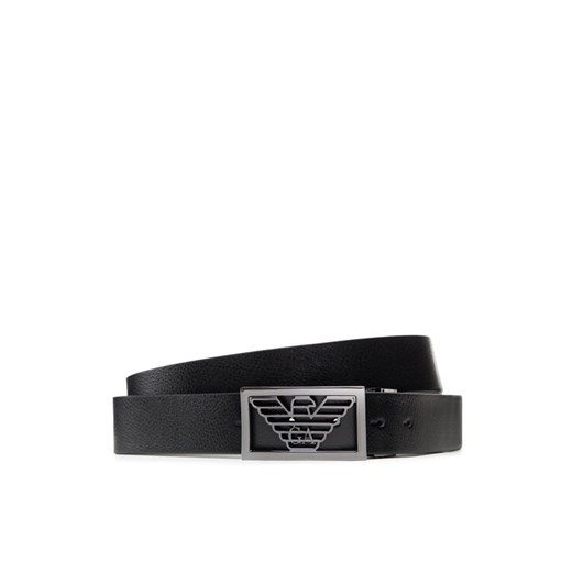 Pasek Męski Emporio Armani Y4S507 Y134J 88244 Czarny ze sklepu eobuwie.pl w kategorii Paski męskie - zdjęcie 182108252