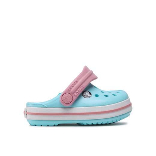 Klapki Crocs Crocband Clog T 207005 Błękitny ze sklepu eobuwie.pl w kategorii Buciki niemowlęce - zdjęcie 182108361