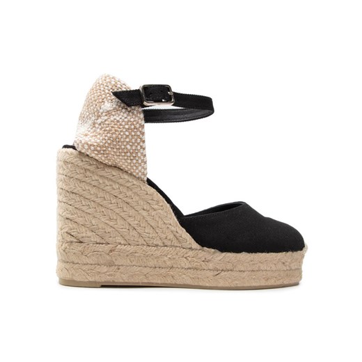 Espadryle Castañer Carol/8ED/001 020975-100 Czarny ze sklepu eobuwie.pl w kategorii Espadryle damskie - zdjęcie 182108552