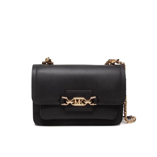 Torebka MICHAEL Michael Kors Heather 30S2G7HL3L Czarny ze sklepu eobuwie.pl w kategorii Listonoszki - zdjęcie 182108664