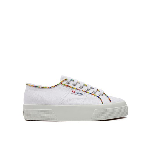 Tenisówki Superga Multicolor Beads 2740 S4131FW Biały ze sklepu eobuwie.pl w kategorii Trampki damskie - zdjęcie 182108754