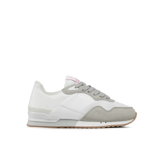 Sneakersy Pepe Jeans London W Troy PLS31466 Biały ze sklepu eobuwie.pl w kategorii Buty sportowe damskie - zdjęcie 182108800