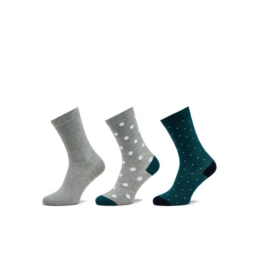 Zestaw 3 par wysokich skarpet unisex Pepe Jeans Polkadot Cr 3P PLU30022 Szary ze sklepu eobuwie.pl w kategorii Skarpetki męskie - zdjęcie 182108842