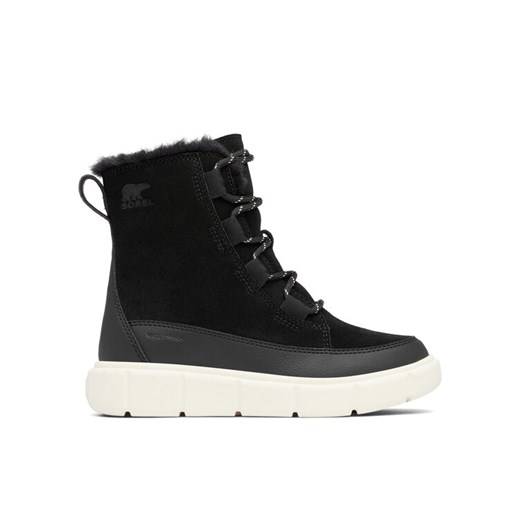 Śniegowce Sorel Youth Explorer III Lace Wp 2088511010 Czarny ze sklepu eobuwie.pl w kategorii Buty zimowe dziecięce - zdjęcie 182108864