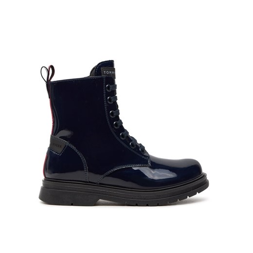 Botki Tommy Hilfiger T4A5-33588-0775 M Granatowy ze sklepu eobuwie.pl w kategorii Buty zimowe dziecięce - zdjęcie 182108890