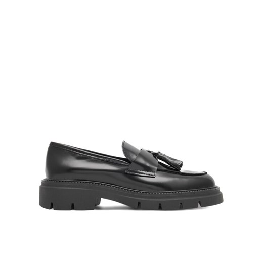Loafersy Gino Rossi RUBBER-I22 23580AB Czarny ze sklepu eobuwie.pl w kategorii Półbuty damskie - zdjęcie 182109014