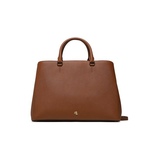 Torebka Lauren Ralph Lauren Hanna 37 431898556006 Brązowy ze sklepu eobuwie.pl w kategorii Kuferki - zdjęcie 182109073