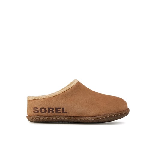 Kapcie Sorel Youth Lanner Ridge™ II NY3926 Brązowy ze sklepu eobuwie.pl w kategorii Kapcie dziecięce - zdjęcie 182109084
