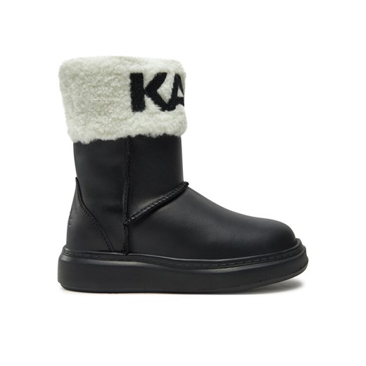 Botki Karl Lagerfeld Kids Z30312 M Czarny ze sklepu eobuwie.pl w kategorii Buty zimowe dziecięce - zdjęcie 182109153