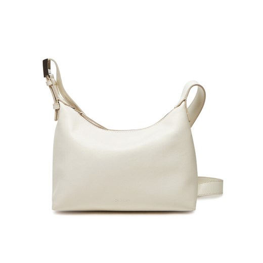 Torebka Calvin Klein Hardware Strap Medium Crossbody K60K613028 Biały ze sklepu eobuwie.pl w kategorii Listonoszki - zdjęcie 182109210