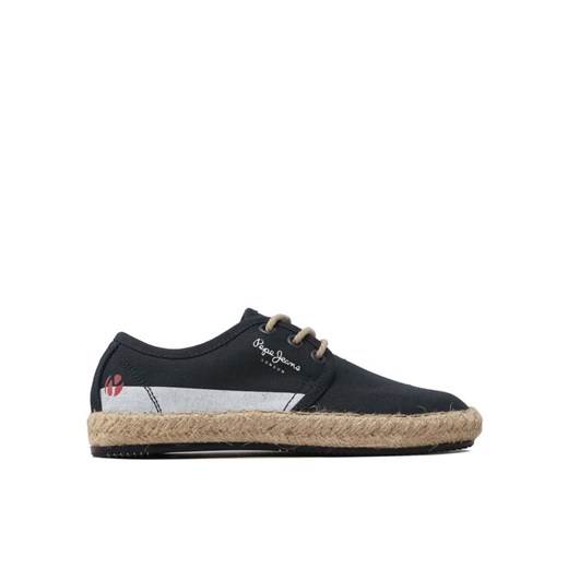 Espadryle Pepe Jeans Tourist Lace Boys PBS10096 Granatowy ze sklepu eobuwie.pl w kategorii Trampki dziecięce - zdjęcie 182109411