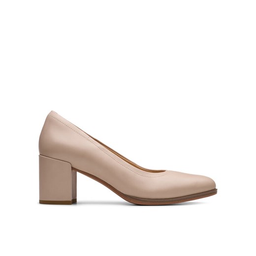 Półbuty Clarks Freva 55 26181336 Beżowy ze sklepu eobuwie.pl w kategorii Czółenka - zdjęcie 182109443