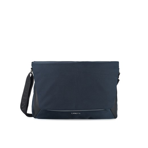 Torba na laptopa Lanetti LAN-N-011-05 Granatowy ze sklepu eobuwie.pl w kategorii Torby męskie - zdjęcie 182109503
