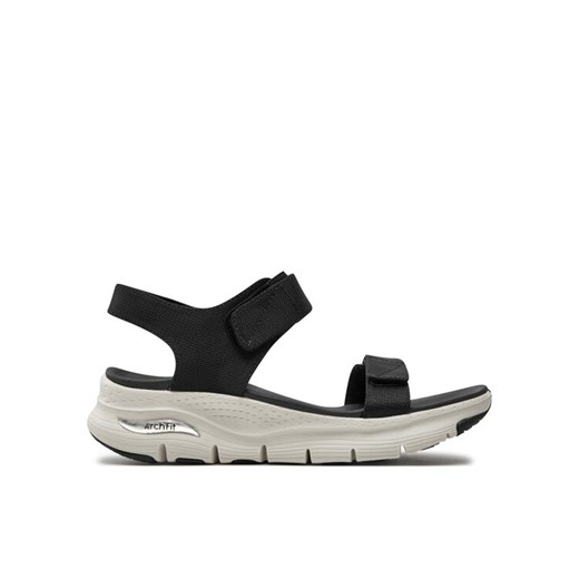 Sandały Skechers Arch Fit-Touristy 119247/BLK Czarny ze sklepu eobuwie.pl w kategorii Sandały damskie - zdjęcie 182109574