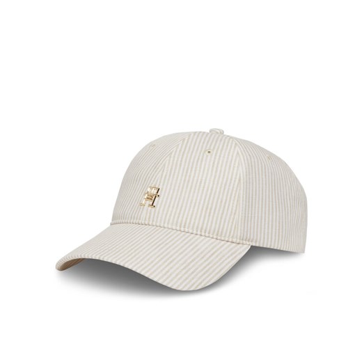 Czapka z daszkiem Tommy Hilfiger Premiu Beach AW0AW17141 Beżowy Tommy Hilfiger 00 eobuwie.pl