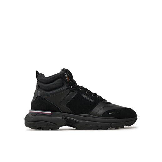 Sneakersy Tommy Hilfiger M Runner Cordura Hi Lth Mix FM0FM05222 Czarny Tommy Hilfiger 41 eobuwie.pl