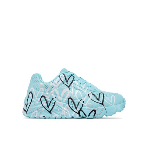 Sneakersy Skechers Uno Lite - Metallic Love 314067L/TQMT Błękitny ze sklepu eobuwie.pl w kategorii Buty sportowe dziecięce - zdjęcie 182109671