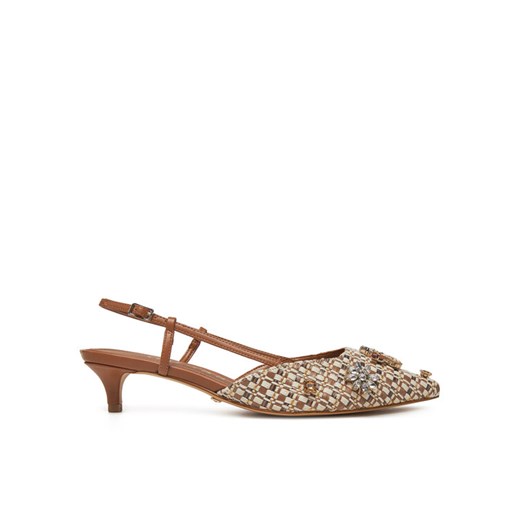 Sandały Guess FLPJSN FAB03 Brązowy ze sklepu eobuwie.pl w kategorii Sandały damskie - zdjęcie 182109784