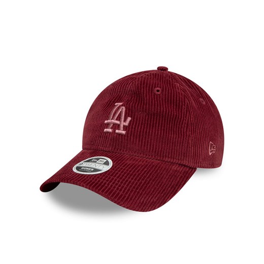 Czapka z daszkiem New Era Los Angeles Dodgers Cord 9Twenty 60595359 Bordowy ze sklepu eobuwie.pl w kategorii Czapki z daszkiem damskie - zdjęcie 182109803