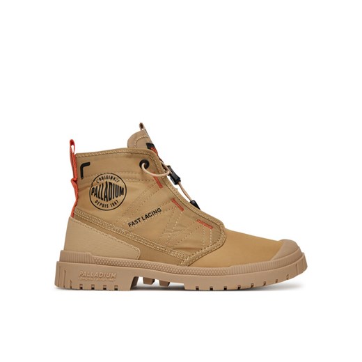 Trapery Palladium Sp20 Travel Hi 74476-295-M Beżowy ze sklepu eobuwie.pl w kategorii Workery damskie - zdjęcie 182109860
