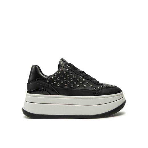 Sneakersy MICHAEL Michael Kors Hayes Lace Up 43R5HAFS1L Czarny ze sklepu eobuwie.pl w kategorii Buty sportowe damskie - zdjęcie 182109873