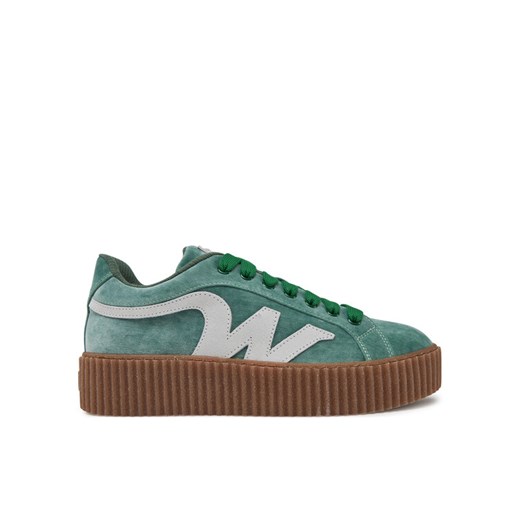Sneakersy Weekend Max Mara 2515761094600 Zielony ze sklepu eobuwie.pl w kategorii Buty sportowe damskie - zdjęcie 182109973