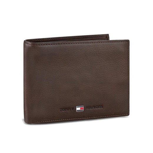 Duży Portfel Męski Tommy Hilfiger Johnson Cc Flap And Coin Pocket AM0AM00660/82566 Brązowy ze sklepu eobuwie.pl w kategorii Portfele męskie - zdjęcie 182110072