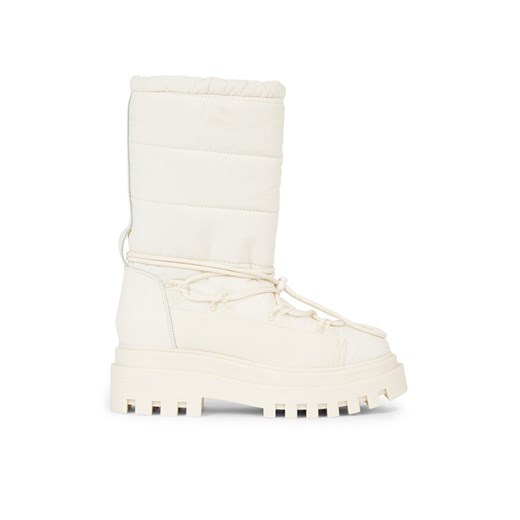 Śniegowce Calvin Klein Jeans Flatform Snow Boot Nylon Wn YW0YW01146 Biały ze sklepu eobuwie.pl w kategorii Workery damskie - zdjęcie 182110122