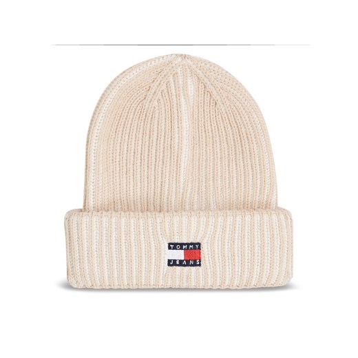 Czapka Tommy Jeans AW0AW16785 Beżowy ze sklepu eobuwie.pl w kategorii Czapki zimowe damskie - zdjęcie 182110281